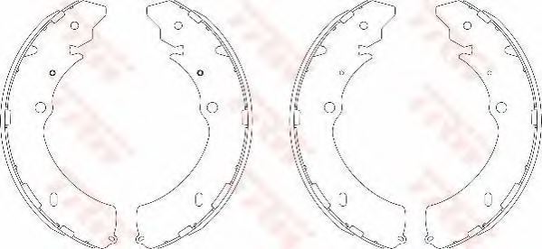 TRW GS7809 Brake Shoe Set